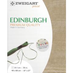 Zweigart Edinburgh Precut 35ct - 48x68 cm Farbe 3009 Vintage milchkaffee