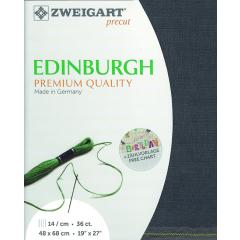 Zweigart Edinburgh Precut 35ct - 48x68 cm Farbe 7021 magical grey