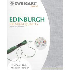 Zweigart Edinburgh Precut 35ct - 48x68 cm Farbe 705 grau