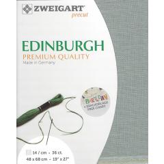 Zweigart Edinburgh Leinen 35ct - Farbe 7094 smokey blue (Precut 48x68 cm)