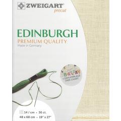 Zweigart Edinburgh Leinen 35ct - Farbe 770 platin (Precut 48x68 cm)