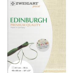 Zweigart Edinburgh Precut 35ct - 48x68 cm Farbe 770 platin