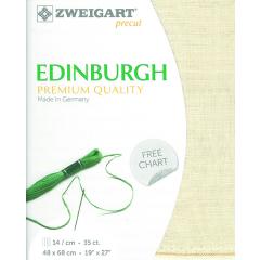 Zweigart Edinburgh Precut 35ct - 48x68 cm Farbe 99 ecru