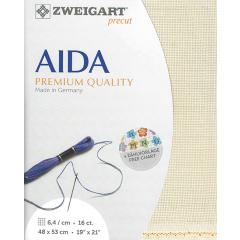 Zweigart Aida Precut 16ct - 48x53 cm Farbe 770 platin