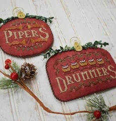 Stickvorlage Hands On Design 12 Days Pipers & Drummers