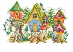 Stickvorlage Vickery Collection - Gnome Home