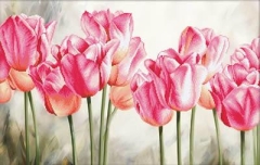 Stickpackung Needleart World - Pink Tulips
