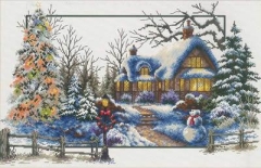 Stickpackung Needleart World - Winter Cottage