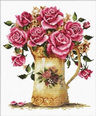 Stickpackung Needleart World - Antique Flower Vase