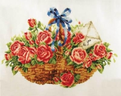 Stickpackung Needleart World - Basket of Roses