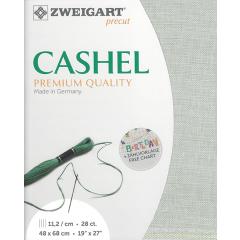 Zweigart Cashel Leinen 28ct - Farbe 718 hellgrau (Precut 48x68 cm)