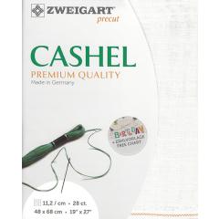 Zweigart Cashel Leinen 28ct - Farbe 101 naturweiß (Precut 48x68 cm)