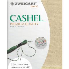 Zweigart Cashel Leinen 28ct - Farbe 233 hellbeige (Precut 48x68 cm)