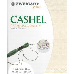 Zweigart Cashel Precut 28ct - 48x68 cm Farbe 99 ecru