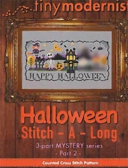 Stickvorlage Tiny Modernist Inc - Halloween Stitch A Long Part 2