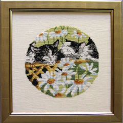 Oehlenschläger - Katze im Margeritenfeld