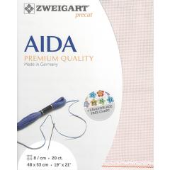 Zweigart Aida Extra Fine 20ct - Farbe 4115 rose blush (Precut 48x53 cm)