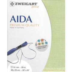 Zweigart Aida Precut 20ct - 48x53 cm Farbe 6083 mimosengrün