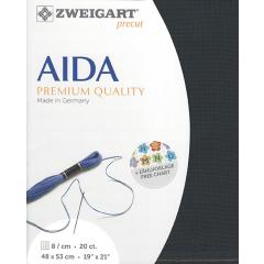 Zweigart Aida Precut 20ct - 48x53 cm Farbe 7026 schiefer