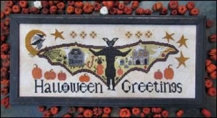 Stickvorlage Kathy Barrick - Halloween Greetings (Ausverkauf)