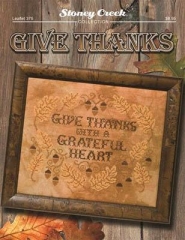 Stickvorlage Stoney Creek Collection - Give Thanks