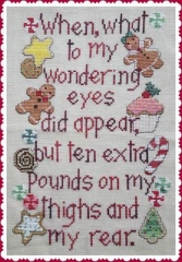 Stickvorlage Waxing Moon Designs - Christmas Pounds