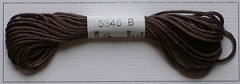 Soie d'Alger Seidenstickgarn - Farbe 3346 braun