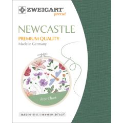 Zweigart Newcastle 40ct - Farbe 6133 sage (Precut 48x68 cm)
