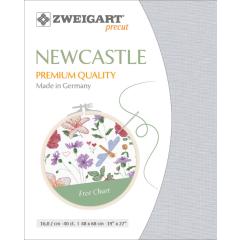 Zweigart Newcastle 40ct - Farbe 705 silbergrau (Precut 48x68 cm)