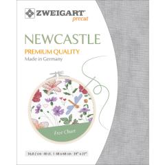 Zweigart Newcastle 40ct - Farbe 7729 vintage grau (Precut 48x68 cm)