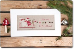 Stickvorlage Madame Chantilly - Christmas Scooter (Ausverkauf)