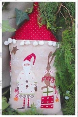 Stickvorlage Madame Chantilly - Santa With His Helper White