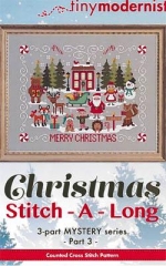 Stickvorlage Tiny Modernist Inc - Christmas Stitch A Long Part 3