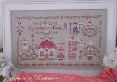 Stickvorlage Cuore E Batticuore - Strawberry Farm