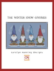 Stickvorlage CM Designs Winter Snow Gnomes