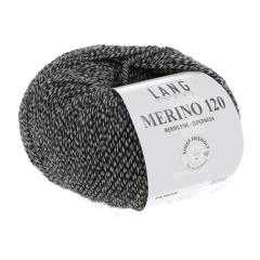 Merino 120 - Lang Yarns - schwarz-beige mouline (0055)