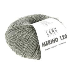 LANG YARNS Merino 120 - waldgrün - beige mouline (0155)