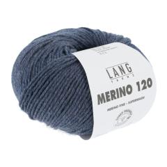 Merino 120 - Lang Yarns - jeans dunkel melange (0234)