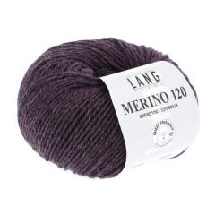Merino 120 - Lang Yarns - aubergine melange (0480)