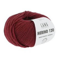 Merino 120 - Lang Yarns - dunkelrot mélange (0562)