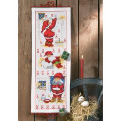 Permin of Copenhagen Stickpackung - Adventskalender Zwerge