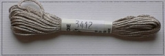 Soie d'Alger Seidenstickgarn - Farbe 3412 braun