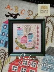 Stickvorlage Cottage Garden Samplings - Autumn In The Village