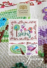 Stickvorlage Cottage Garden Samplings - Spring
