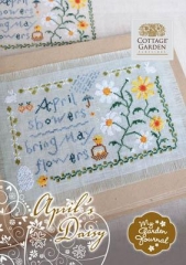 Stickvorlage Cottage Garden Samplings - April's Daisy