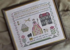 Stickvorlage Cottage Garden Samplings - Needleworkers Samplers Proverbs