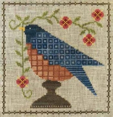 Stickvorlage Artful Offerings - Bluebird Garden