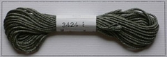 Soie d'Alger Seidenstickgarn - Farbe 3424 warmes grün