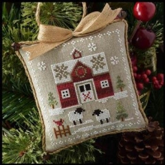 Stickvorlage Little House Needleworks - Farmhouse Christmas 1 Little Red Barn