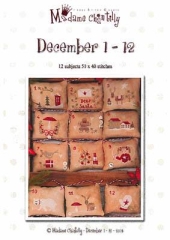 Stickvorlage Madame Chantilly - December 1-12